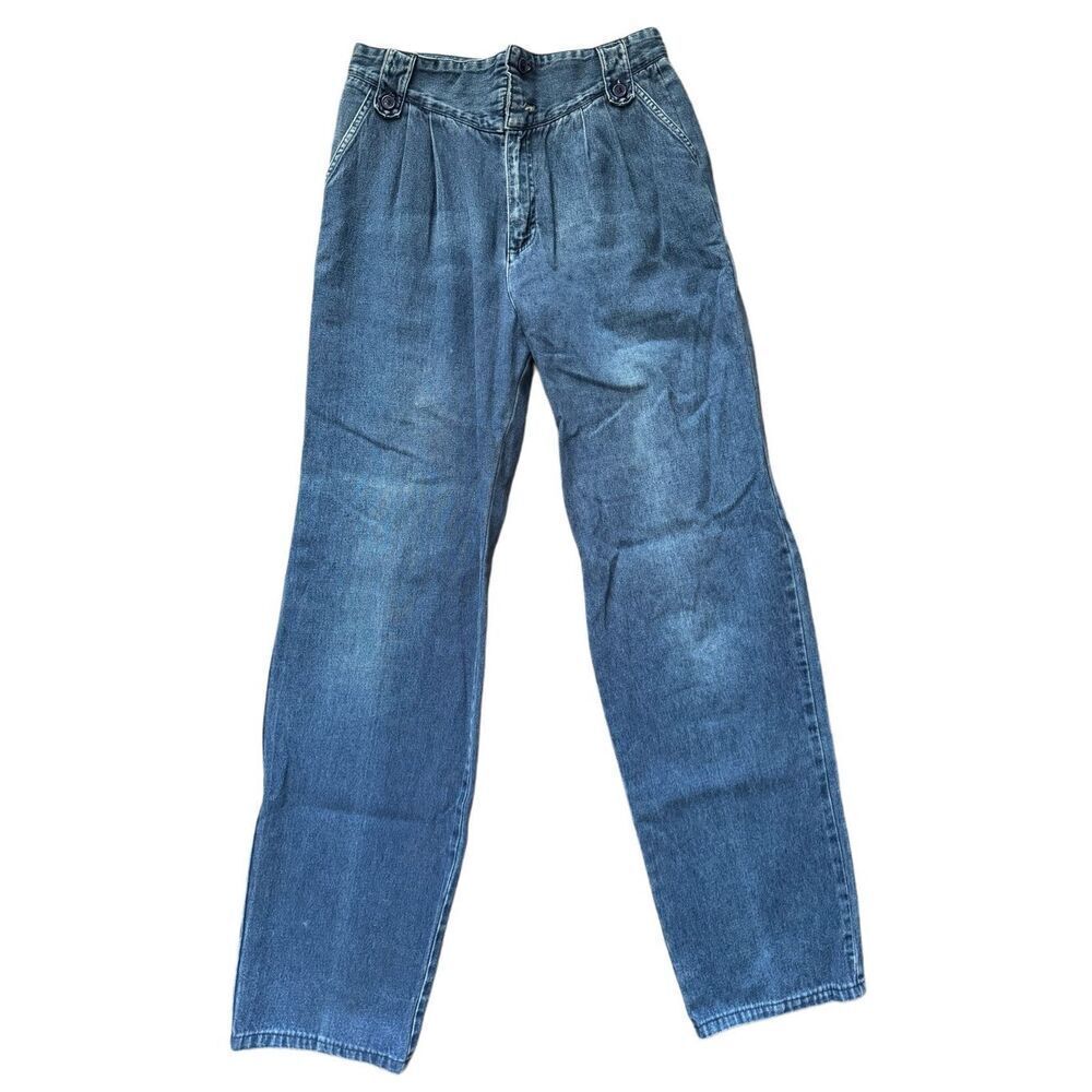 Wrangler women’s size 8 vintage 80s blue jeans slack style high rise 1980s weste